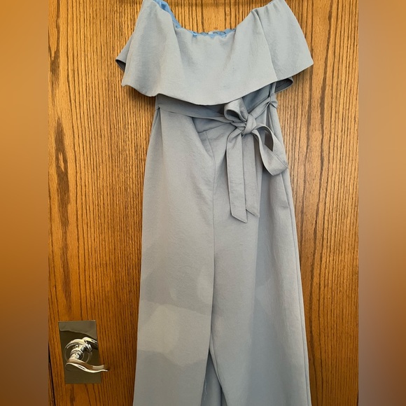 BABATON Flutter Jumpsuit- Light Blue - Picture 5 of 7